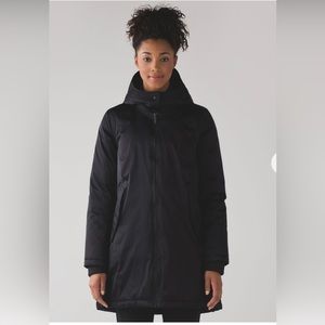 Lululemon No Shivers Bomber Jacket (Reversible) size 6 Navy Blue